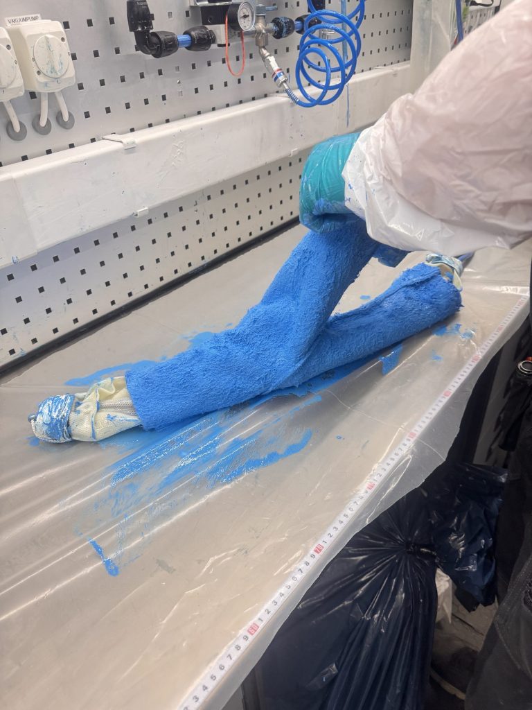 Färdig grenförstärkning installerad efter relining